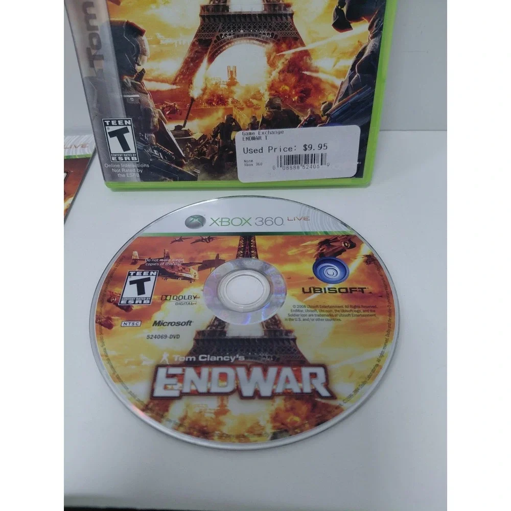 Tom‎ Clancy's EndWar Microsoft Xbox 360 Complete W/ Manual CIB